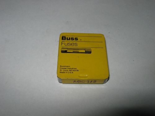 Lot of 4 Bussmann Fuses, AGC-1/2, New