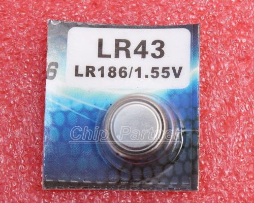 10pcs 1.55v lr43/186 ag12 386 button batteries for sale