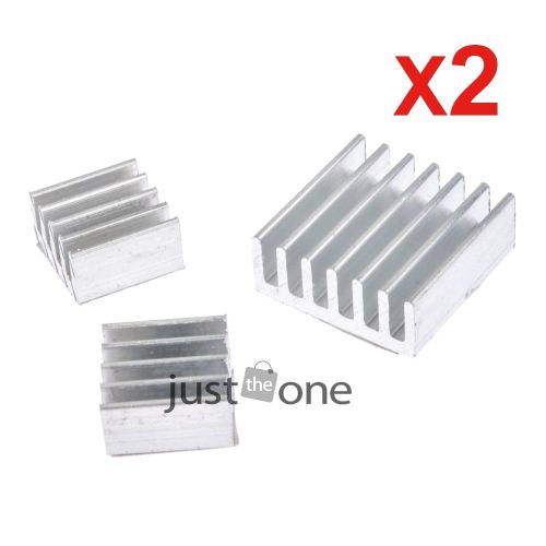 2sets Raspberry PI Pure Aluminum Self-adhesive Heatsink Kit( with cooling stick)