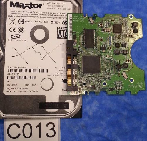 #c013 - maxtor maxline pro 500 7h500f008a1rl ha421 hard drive controller pcb for sale