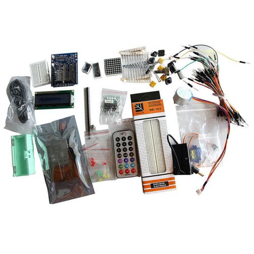 UNO R3 Starter Kit 1602 LCD Servo Motor Dot Matrix Breadboard LED for Arduino