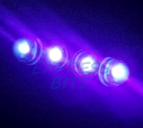 Straw hat 20x 5mm 8000mcd bright purple uv leds free resistors led light part for sale