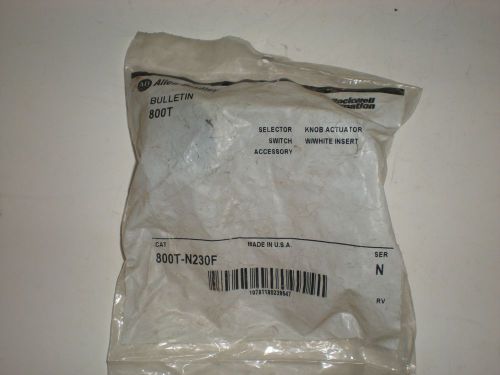 Allen bradley 800t-n230f 800tn230f series n knob actuator w/white insert new for sale