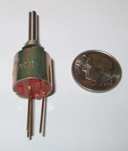 500K OHM P.E.C. MINIATURE POTENTIOMETER  NOS - LONG SHAFT