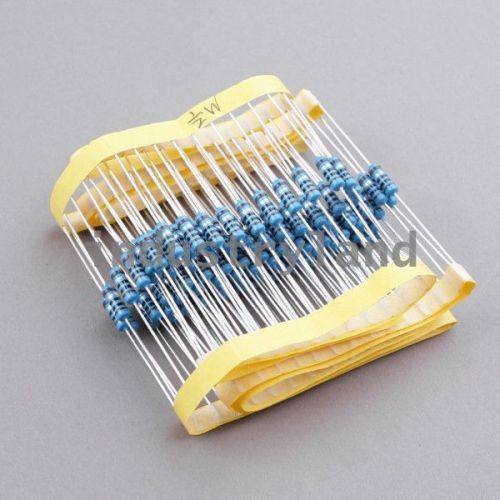 1/2w Watt 0.5W 1 M Ohm Metal Film Resistor (100 Pcs) G6W