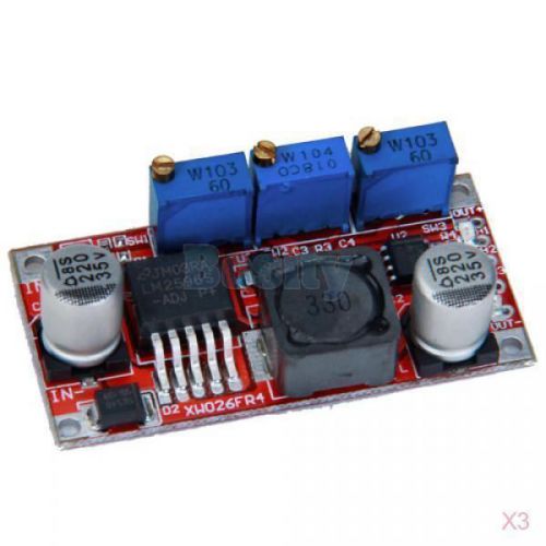 3x lm2596s dc-dc step down adjustable power supply module 5-35v to 1.25 v-30v 3a for sale