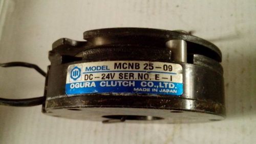 1pcs Used, Work, OGURA CLUTCH MCNB 25-09 DC-24V #E-EG