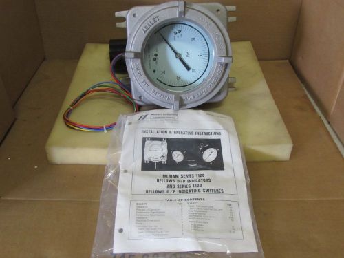 MERIAM INSTRUMENT SERIES 1220 BELLOWS DIFFERENTIAL PRESSURE INDICATOR #1226X-2