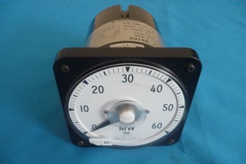 Yokogawa 2105 JIS C 1102 0-60 MW AC Watt Meter 3PH 3Wire U