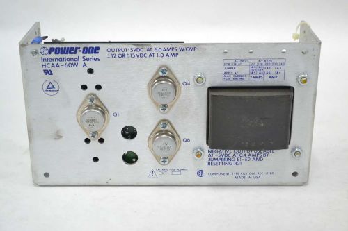 POWER-ONE HCAA-60W-A POWER SUPPLY INTERNATIONAL 5V-DC 6A AMP B336627