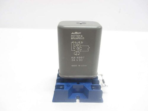 NEW POTTER BRUMFIELD KA-4997 W/ BASE ASSEMBLY PLUG IN 24V-DC RELAY D481544