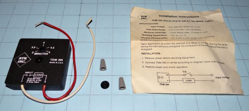 New solid state timer delay tdm 305, 3 to 5 minutes, 19 to 288 vac, free shippin for sale