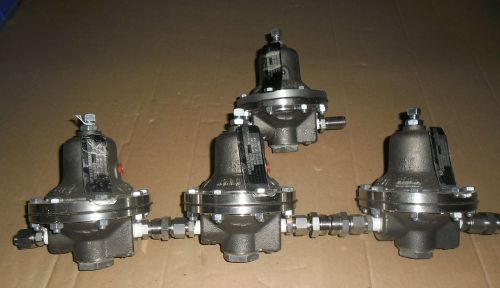 Lot of 4 cashco 3/8&#034; npt stainless steel regulator 3/8&#034; npt d sst/sst/s4 for sale