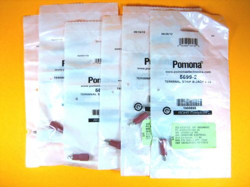 Pomona -  5699-2 -  Terminal Strip B-Jack 6-32 (Lot of 6)