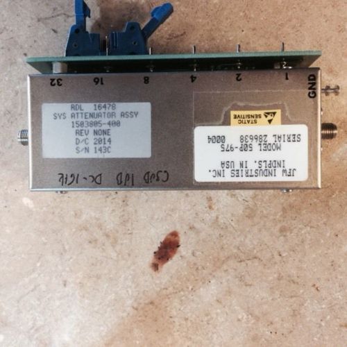 JFW 50P-975 Programmable Attenuator 0-63dB 1dB Steps DC-1GHz