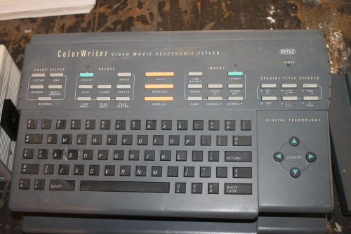 Sima ColorWriter  Title Creator VIDEO MOVIE ELECTRONIC TITLER