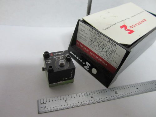 ENDEVCO MEGGITT ACCELEROMETER 2223D 13 pC/g VIBRATION CALIBRATION BIN#55