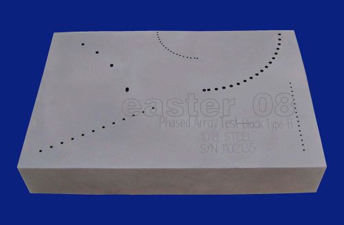 New UT Phased Array calibration block Type B (Metric)with Maker Certification