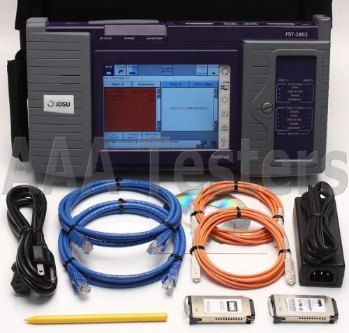 Acterna JDSU TTC FST-2000 TestPad FST-2802 Fiberscope Fibre 1G 2G FST 2000 2802