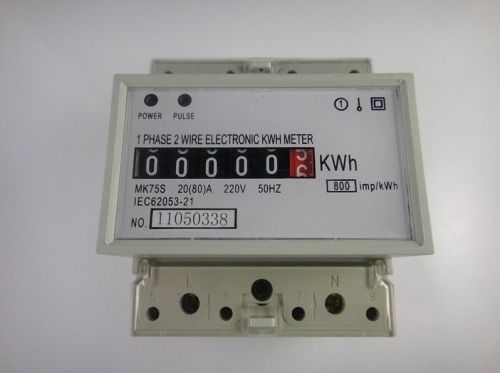 Single Phase DIN-rail Kilowatt Hour kwh Meter 220V