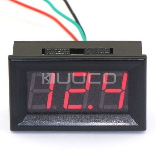 Red LED DC Voltage Monitor Meter DC 0-100V Red LED Digital Voltage Panel Meter