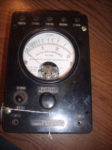 VINTAGE WESTON  MODEL 564 DC VOLT OHM METER  !! BAKELITE !! NICE !!