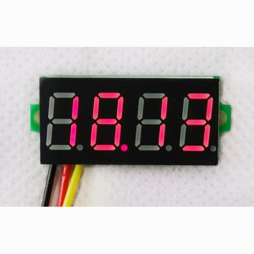 4 digit 33v dc digital voltmeter measure voltage panel meter red led battery car for sale