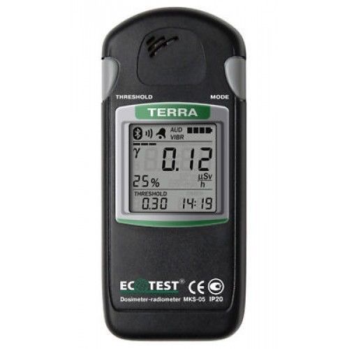 Dosimeter-radiometer MKS-05 TERRA with Bluetooth Geiger Counter Detector