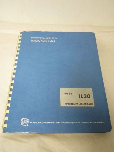 TEKTRONIX TYPE 1L30 SPECTRUM ANALYZER INSTRUCTION MANUAL