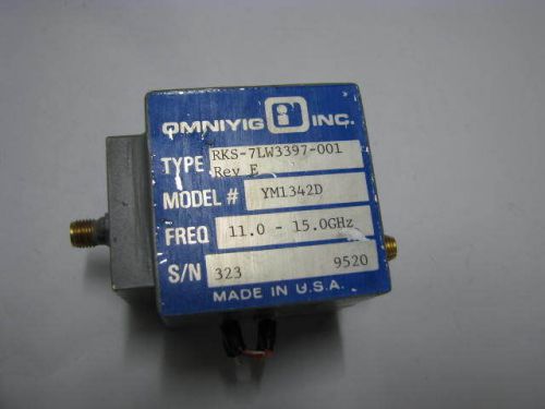 omniyig YM1342D 11-15ghz YIG filter