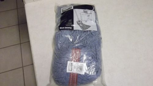 NEW Rubbermaid DURA PRO MOP HEAD F51800BL00 24oz 8-PLY 1 inch Headband BLUE