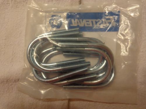 1/4&#034;-20 x 3/4&#034; Pipe Size Zinc Plated Round Bend U-Bolt QTY 10