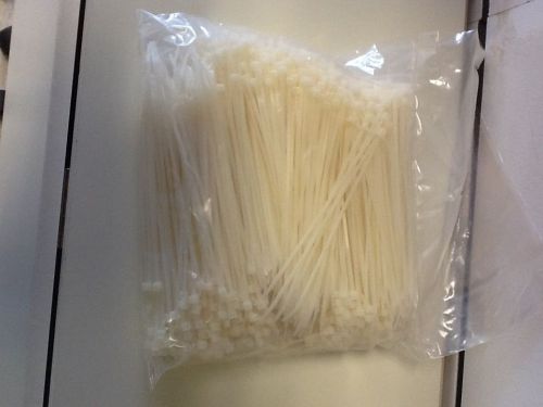 Pack of 1000-white zip ties ,cable ties 6&#034;