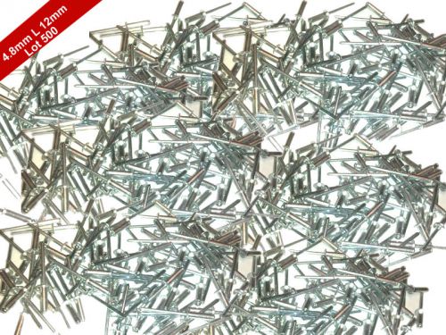 500 units - 4.8mm length -12mm standard open dome aluminum blind pop rivets for sale