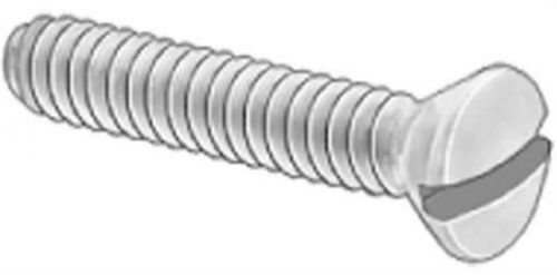 M5x0.8x20 metric machine screw slotted oval hd coarse steel / zinc plated, pk 50 for sale