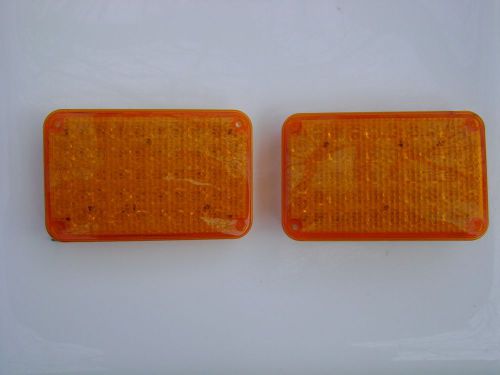 4x6 amber led surface mount turn lights by soundoff signal, sound off fire truck for sale