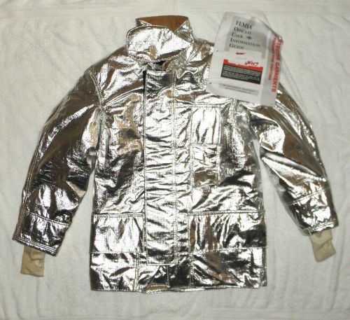 Fire-Dex Silver Fire Fighting Jacket PBI/Kevlar Proximity Turnout Gear Brand New