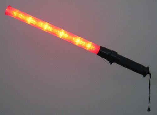 &#034;NEW&#034; LED Traffic Wand 3 pattern Light Red Safety Baton Parking Police Hanako