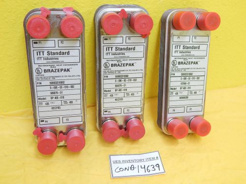 ITT Standard 568602010002 Refrigerant Heat Exchanger Brazepak 400-010 Lot of 3