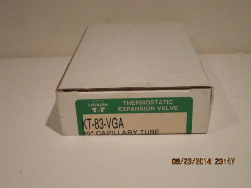 SPORLAN KT-83-VGA EXPANSION VALVE POWER HEAD R-22  60&#034; CAPILLARY-FFREE SHIP-NEW!