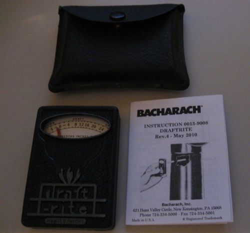 Vintage Bacharach Draft Rite Draft Gauge Draftrite .05 down to .25 up range