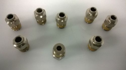 Lot of 8   3/8&#034; Straight Thread Fitting