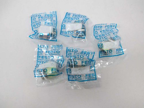 LOT 5 NEW FESTO AD-1/2-1/2NPT ADAPTER FITTING MALE-FEMALE 1/2IN NPT D373390