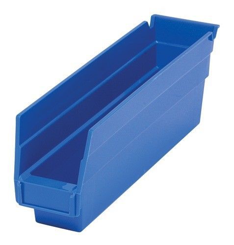 Quantum Storage QSB100BL Shelf Bin,11-5/8L x 2-3/4W - Case of 12 Bins