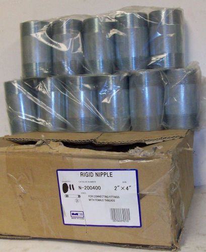 Madison Electric Rigid Conduit Nipples 2&#034; NPT 4&#034; Length Box of 11 NNB