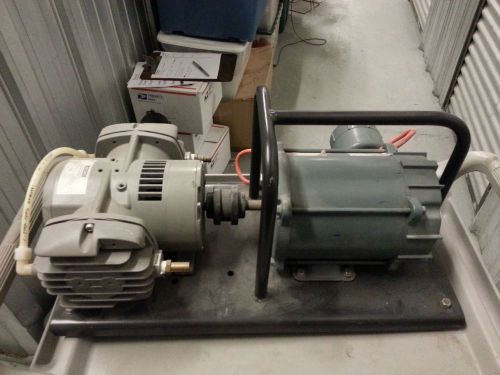 Labconco high vacuum pump + leeson 1/3 hp explosion proof motor mounted combo for sale