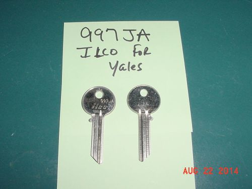 Lot of 10 locksmith key blanks for yale locks  ilco 997ja crafts jewelry vintage for sale