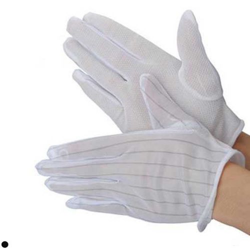 1 pair ESD PC Computer Working Anti-static Anti-skid Gloves