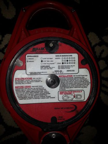 Miller equipment m55-50g retractable lifeline 50&#039; length for sale