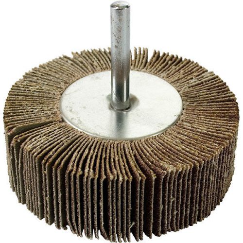 Mounted Flap Wheel 3&#034; x 1&#034; x 1/4&#034; - 120 Grit